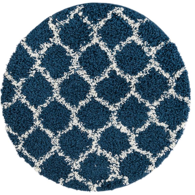 Geometric Indoor Rug, Round 6'