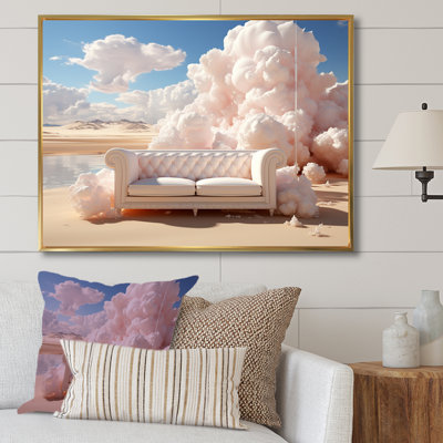 Marshmallow Mirage Fluffy Cloud sur toile