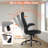 Ergonomic Executive Office Chair, Adjustable Height & Flip-up Armrests-1626330168
