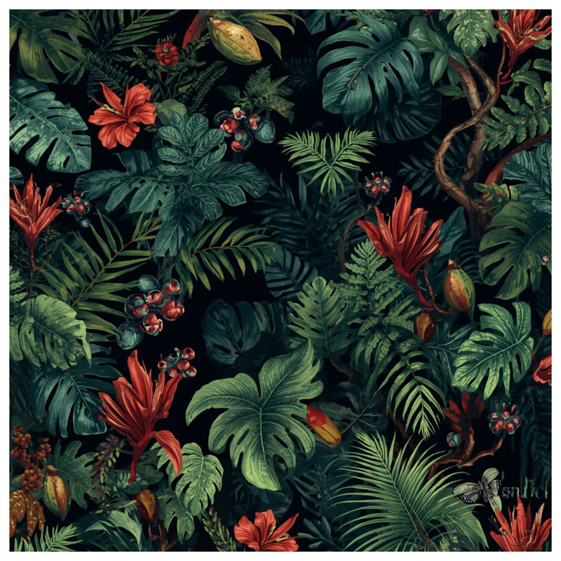 Coussins décoratifs à feuilles tropicales, 26 x 26 pouces