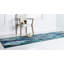 Tapis bleu à motif abstrait Rizer-1409879899