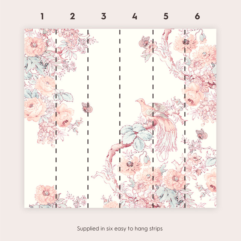 Laura Ashley Birtle Blush Mural