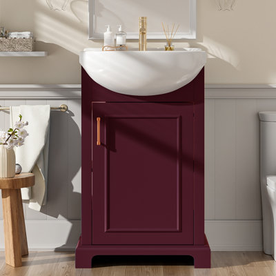 20-inch Bathroom Vanity with Ceramic Top