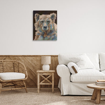 «Fluffy Bear Portrait», art mural par Cat Thurman Designs