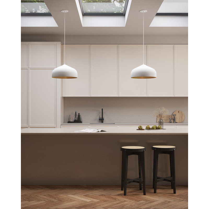 Helena 1 - Light Pendant, Black, Black/Gold, No Bulb Included