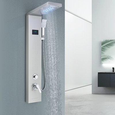 Pomme de douche à panneau fixe 44,8 po