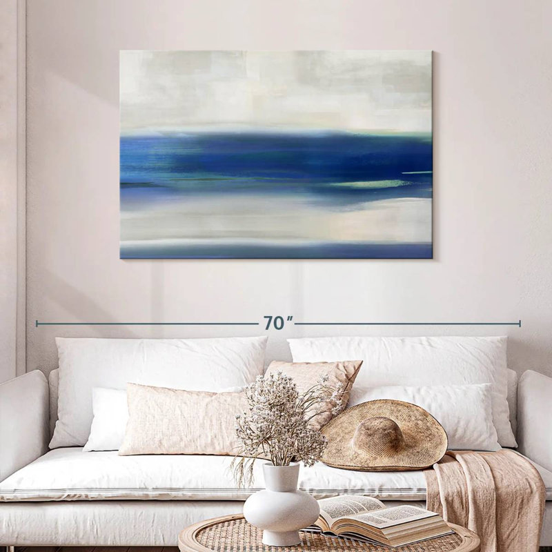 Avery Blue Stroke, 30" H x 45" W