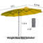 Parasol de marché rectangulaire Crosspointe 180'-2145758516