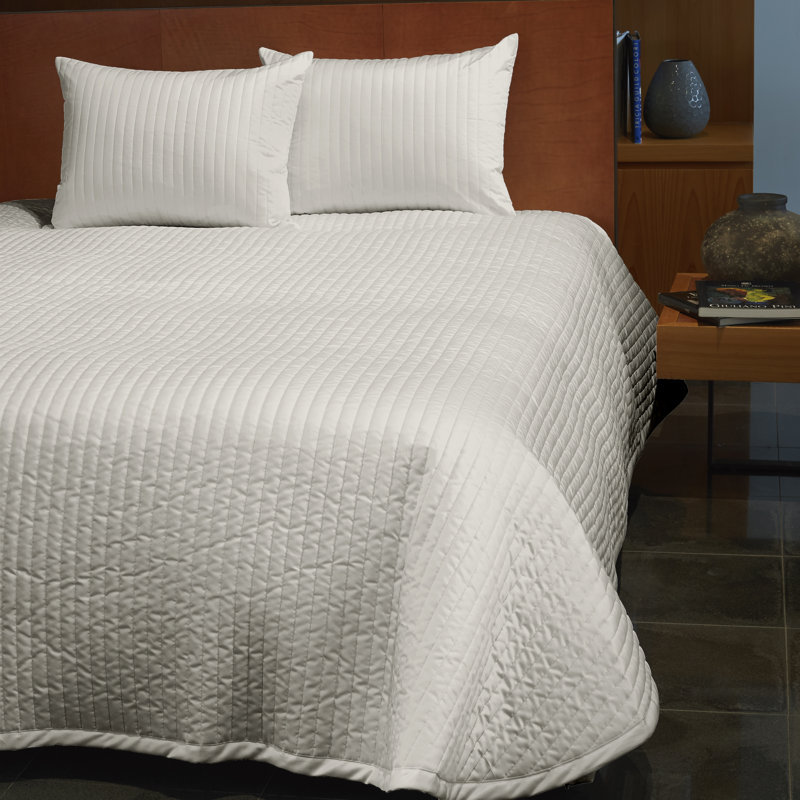Siena Channel Sateen Coverlet Set