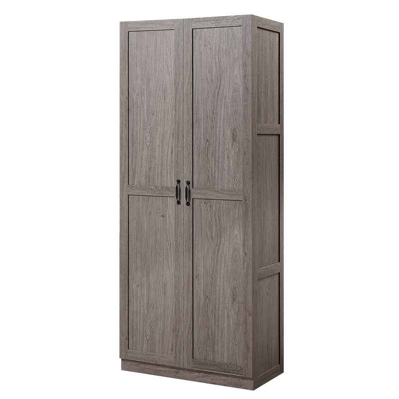 Armoire de rangement 30 po pour chambre à coucher (4 tablettes), Blanc