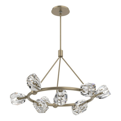 Gatsby 9 - Light Unique Wagon Wheel Pendant