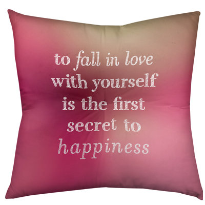 Loving Yourself Throw Pillow