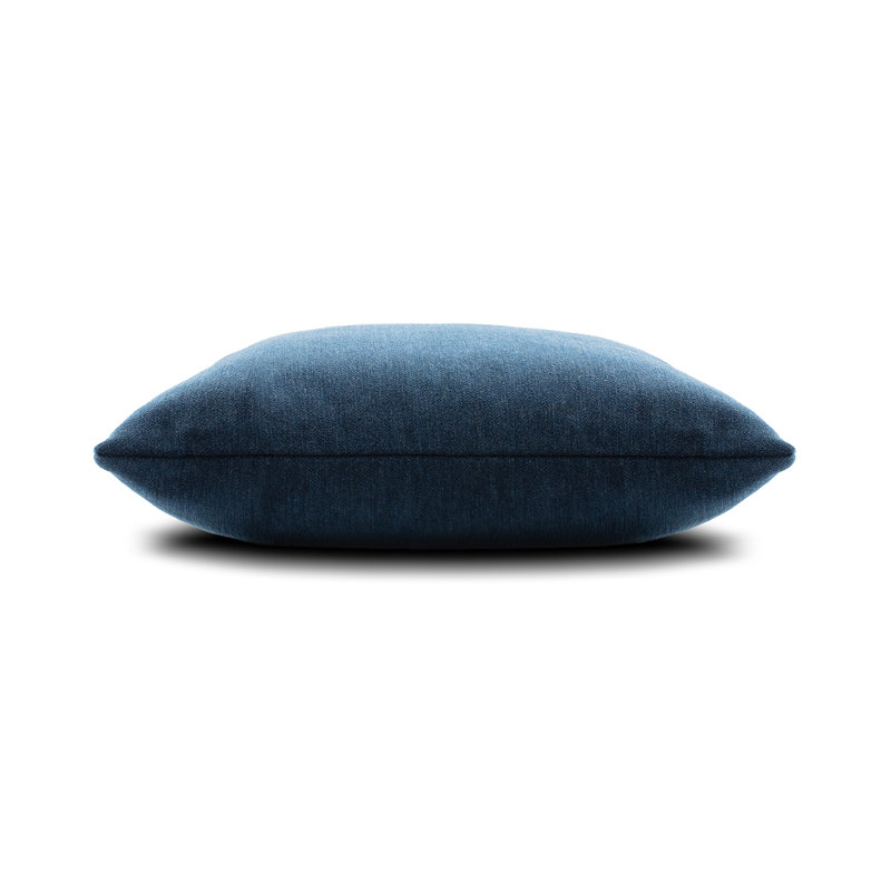 Luxe Velour Square Indoor/Outdoor Pillow Cover & Insert, 22"H x 22"W, Indigo