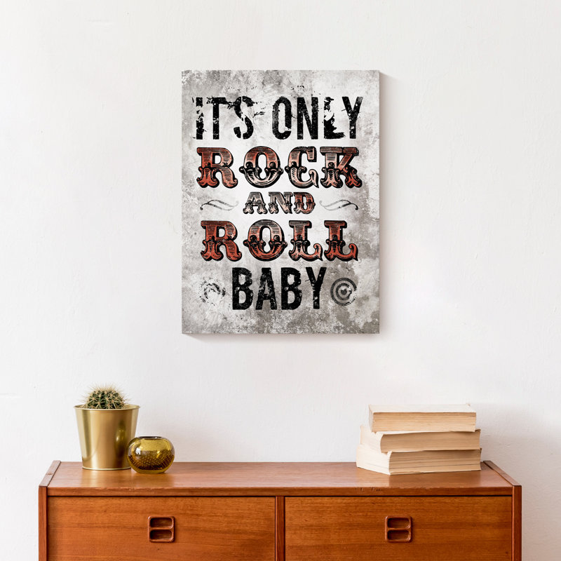 «It's Only Rock And Roll», reproduction sur toile, H 16 po x l 12 po x P 1,25 po