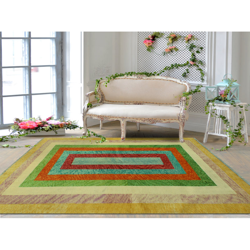 Kavari One-of-a-Kind 5'9 x 8'0 New Age Rectangle Wool Area Rug in Blue
