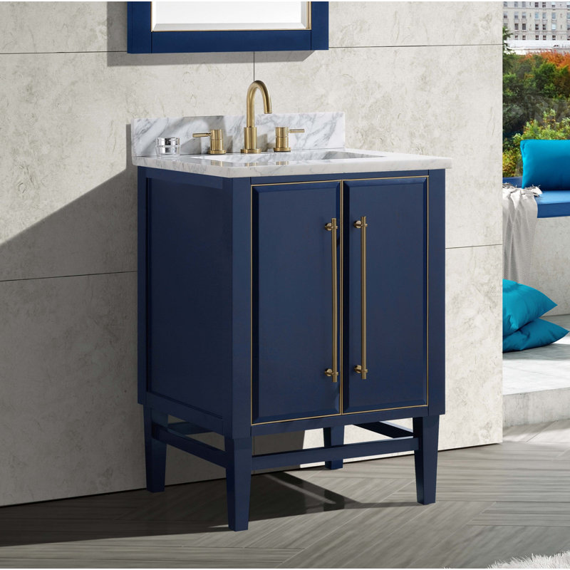 25'' W Single Marble Vanity Top