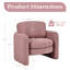 Fauteuil demi-tonneau en polyester 34,1 po-468864381