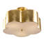 Plafonnier cylindrique semi-encastré à intensité variable 3 lumières Antique Gold