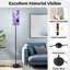  Lampe sur pied 68,5 po lavande papillon avec fleurs à l'aquarelle à intensité variable avec abat-jour en lin DEL incluse