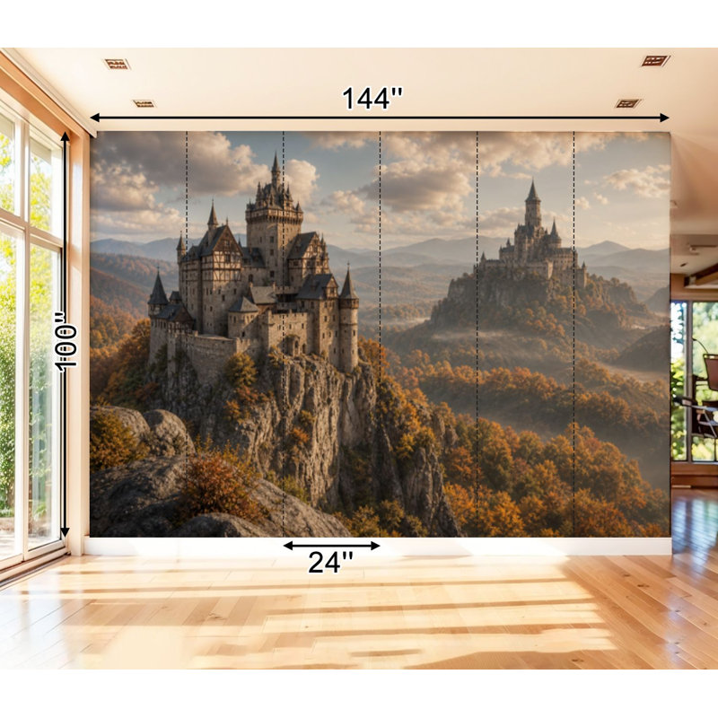 Adhésif mural amovible auto-adhésif, 99.6" L x 144" W