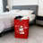 Foldable Laundry Hamper With Wooden Handles - Large Capacity Cotton Linen Storage Basket For Clothes, Toys, And Bathroom Organization