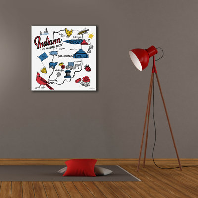  'Indiana' by Farida Zaman Canvas Wall Art, 26" x 26"