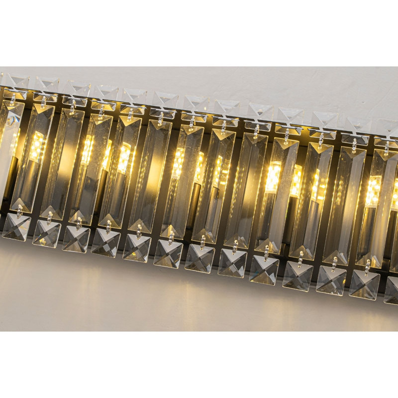 6-light Dimmable Vanity Light, Matter Black