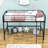 Alodi Twin Size Metal Loft Bed with Ladder