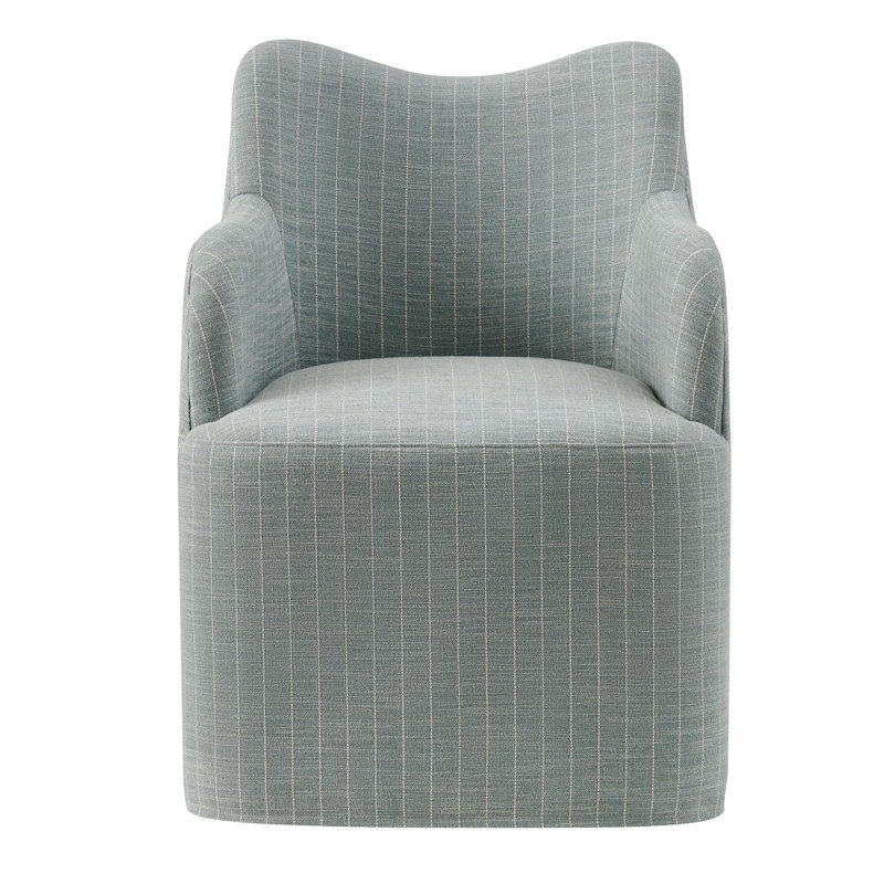Chaise de salle à manger Cordelle, Spa à rayures bleues, Spa Blue Stripe