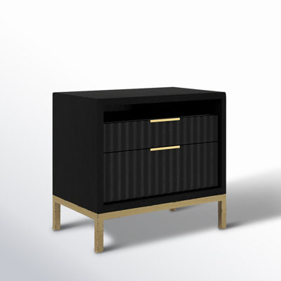 Elyza 26'' W Solid Wood Nightstand