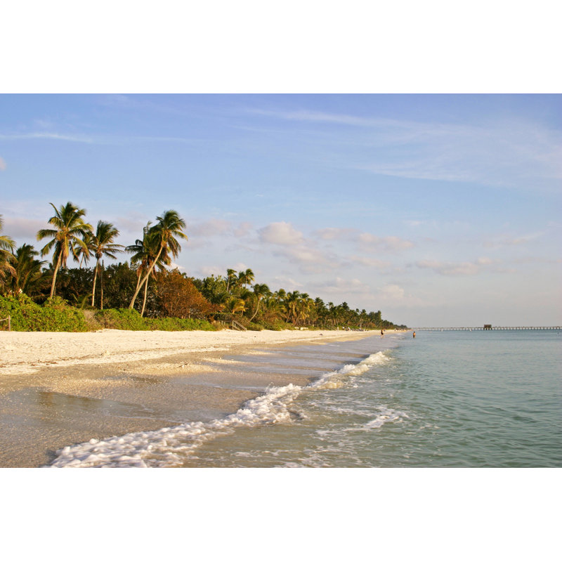Naples Beach by Ntzolov - Print, 61cm H x 91cm W x 3.8cm D