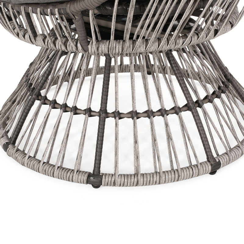 FAUTEUIL PIVOTANT RESEDA, Gris foncé, Taupe