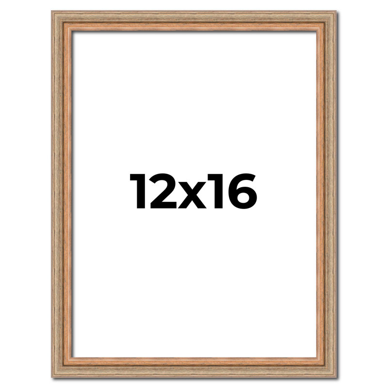 Jaronte Beige Solid Wood Single Picture Frame, 12" x 16"