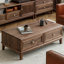 Table de bout rectangulaire en noyer noir