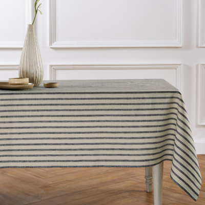 Madison Stripe - 100% Pure Linen Tablecloth