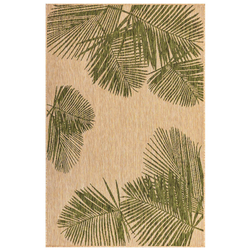 Saldanha Floral Indoor / Outdoor Rug, Rectangle 4'10" x 7'6"