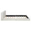 Grand lit plateforme tapissier avec tissu en velours-1398510599