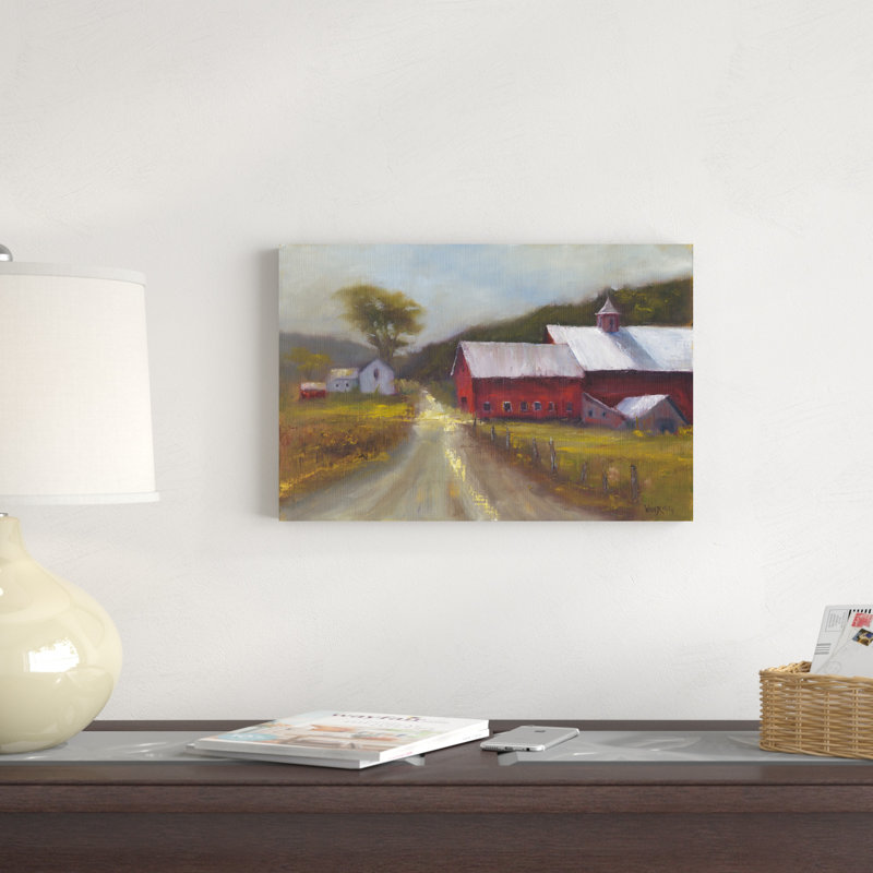 «North Country II», peinture sur toile, H 12 po x l 18 po
