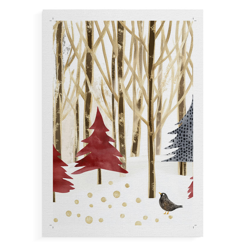 Christmas Holiday Art CDVII - Impression sur toile seulement - NON-CADRE, H 12 po x l 8 po