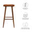 Tabouret en bois massif Modway Saville-94387517-94387521