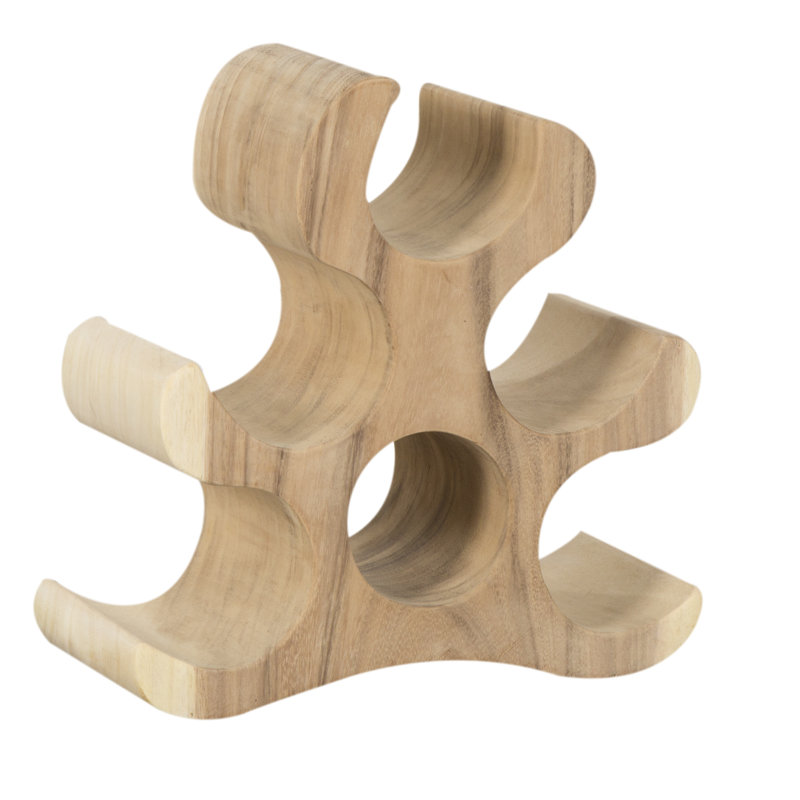 Hays Tabletop Wine Bottle Rack in Brown
