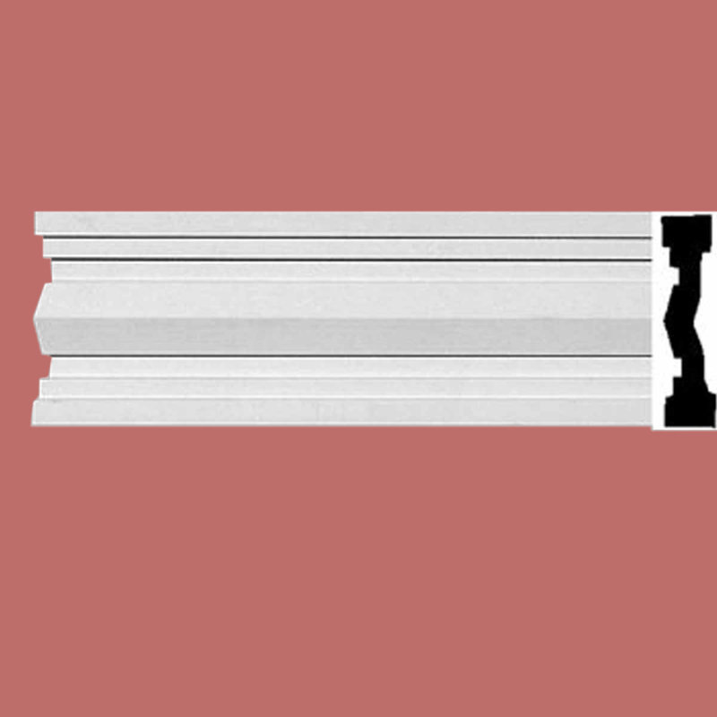 Primed White Urethane Crown Moulding 96" L