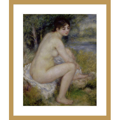 «Nu in a Landscape» par Pierre-Auguste Renoir, impression giclée sur cadre
