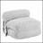Latina Indoor Foldable Bean Bag Lounge Chair, Light Gray, Comfortable And Versatile For Small Spaces