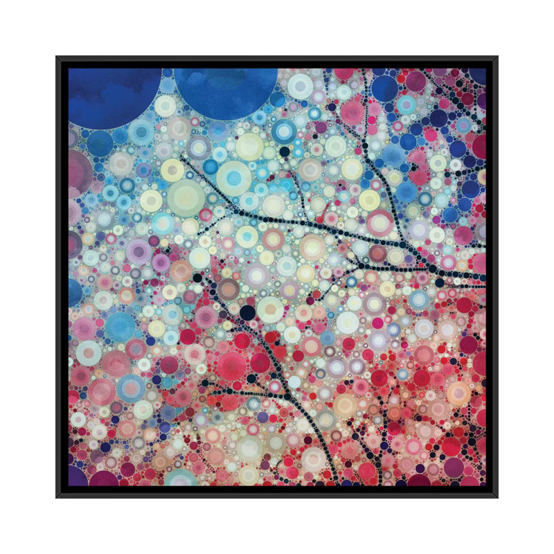 Positif bleu positif par Olivia Joy StClaire - reproduction sur toile tendue sur châssis, H 26 po x l 26 po x P 1,5 po