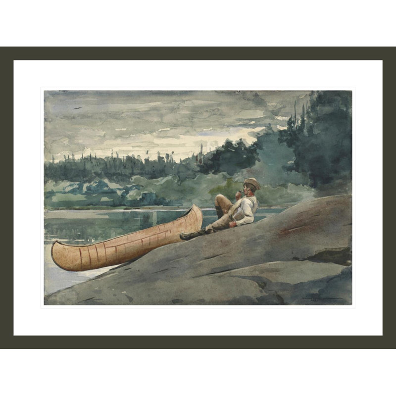 «The Guide» par Winslow Homer - Impression sur toile, H 22,52 po x l 29,5 po