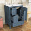 Meuble-lavabo 24 po avec lavabo, 3 tiroirs et porte à fermeture en douceur-2034664728