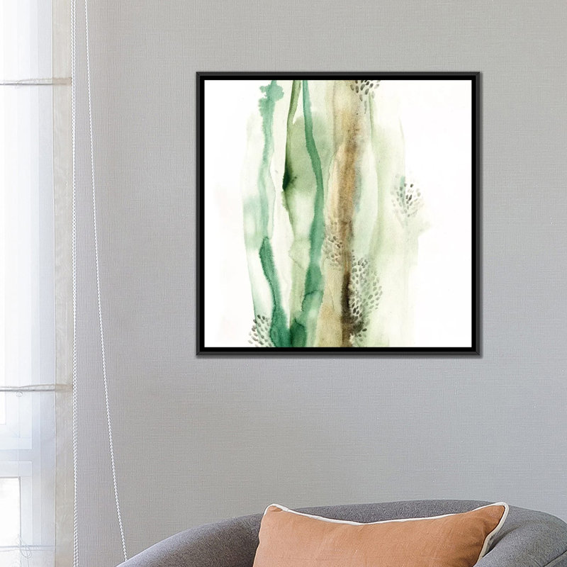 Impression de cadre photo Wave Form V par June Erica Vess, H 26 po x l 26 po x P 1,5 po, Toile avec cadre noir