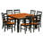 Krull Solid Wood Solid Wood Top Four Leg Dining Set-1790965726-1790965712-1790965715