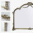Arch Antique Ornate Wall Mirror with Baroque Metal Frame,Vintage Mirror for Fireplace or Entryway Decor,39x30 inch, Vintage Silver-1302452919